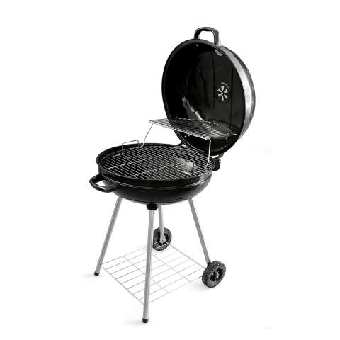 Rund kolgrill Ø57x90 cm med hjul och lock Seara Kampanj