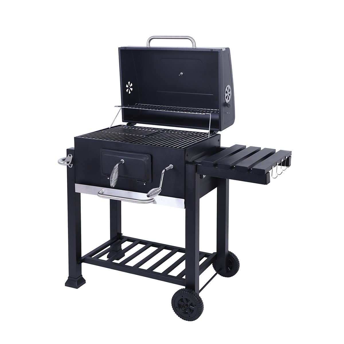 Kolgrill med lock, justerbar grillgaller och hjul Grilla Kampanj Kolgrill med lock, justerbar grillgaller och hjul Grilla Kampanj