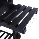 Kolgrill med lock, justerbar grillgaller och hjul Grilla Bestånd