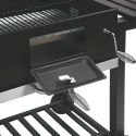 Kolgrill med lock, justerbar grillgaller och hjul Grilla Egenskaper