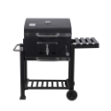 Kolgrill med lock, justerbar grillgaller och hjul Grilla Rea