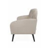 2-sits soffa i tyg med vintage sammetseffekt i taupe Zelto Katalog