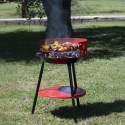 Rund kolgrill i stål med justerbart grillgaller Brava Försäljning