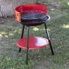 Rund kolgrill i stål med justerbart grillgaller Brava Val