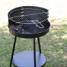 Kolgrill med justerbart runt galler Ø 38 cm Grato Rea