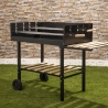 Kolgrill med justerbar grillhöjd och hjul Braska Försäljning