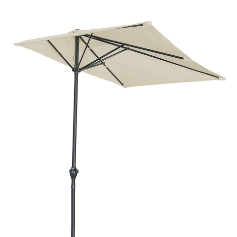 Halv parasoll för utomhusbruk terrass balkong 250x125x227cm Half Cuba Kampanj