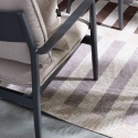 Gråbrun beige Hada matta för inom- och utomhusbruk i polyester Erbjudande