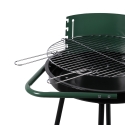 Kolgrill med hjul och justerbart runt galler Ø 48 cm Kivra Rabatter