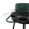 Kolgrill med hjul och justerbart runt galler Ø 48 cm Kivra Rabatter