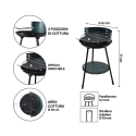 Rund kolgrill Ø 42 cm med höjdjusterbar galler Zafro Egenskaper