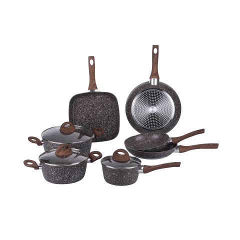 Kokkärlsset 10 delar aluminium non-stick för induktion Dakota Kampanj