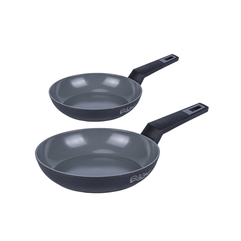 Set med 2 stekpannor i aluminium med non-stick keramisk beläggning Berlino Kampanj