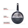 Set med 2 stekpannor i aluminium med non-stick keramisk beläggning Berlino Val
