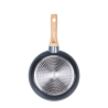 Set med 2 svarta non-stick aluminiumpannor med trähandtag Fuji Rea