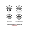 Set med 2 svarta non-stick aluminiumpannor med trähandtag Fuji Katalog