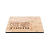 Skärbräda i trä 39x28cm Si scrive pane, si legge scarpetta Erbjudande