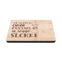 Träskärbräda 27x20 cm Si scrive oggi cucino io, si legge Sì Chef Erbjudande