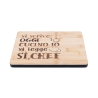 Träskärbräda 27x20 cm Si scrive oggi cucino io, si legge Sì Chef Erbjudande