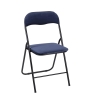 Set med 6 hopfällbara stolar med vadderad sits i sammetslook Pexis Inköp
