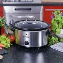 Elektrisk slow cooker i rostfritt stål 3,5 L 200W Valentina Försäljning