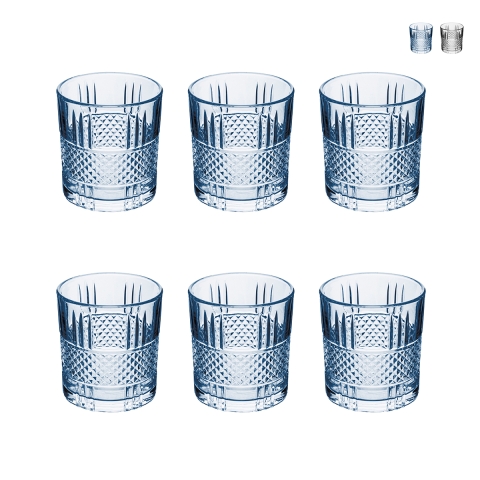 Set med 6 dekorerade glas för vatten 340 ml Dublin Kampanj