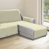 Tredelad sofffodral med vändbar schäslong 240x305 cm Lupra Val