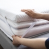 Nuvia madrassöverdrag 160x190 dubbelsäng vit memory foam Rea