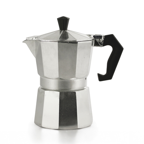 Traditionell kaffebryggare moka för 2 koppar i aluminium Morning Kampanj