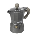 Espressokanna 2 koppar i aluminiumlegering med träeffekt-handtag Buon Caffè Kampanj