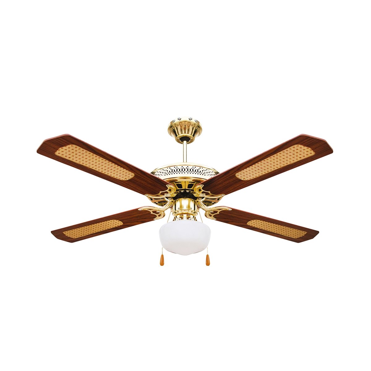 Takfläkt 4 blad med belysning och omvänd funktion 70W Windy Kampanj Takfläkt 4 blad med belysning och omvänd funktion 70W Windy Kampanj