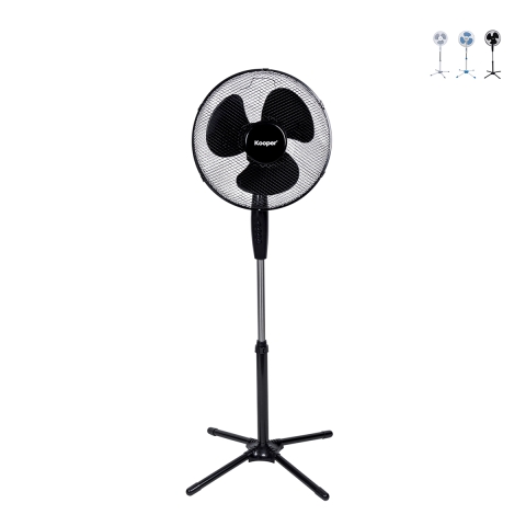 Golvfläkt, kryssbas 3 hastigheter 45 W 133 cm ArticFresh Kampanj