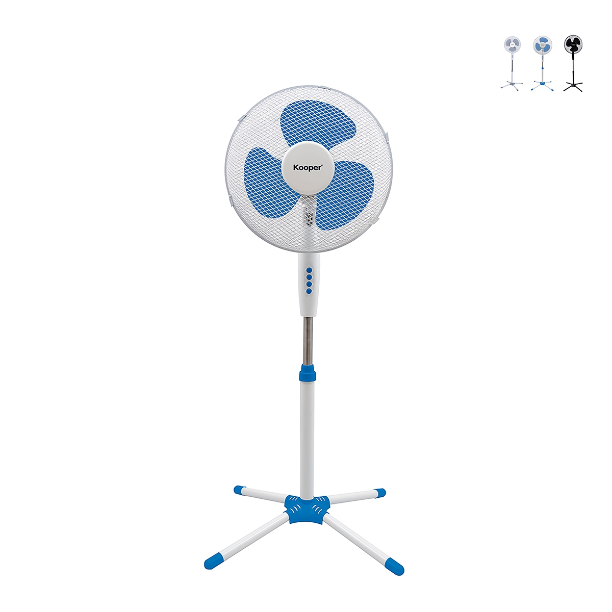 Golvfläkt, kryssbas 3 hastigheter 45 W 133 cm ArticFresh Modell