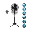 Golvfläkt, kryssbas 3 hastigheter 45 W 133 cm ArticFresh Erbjudande