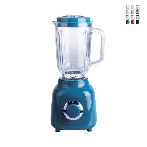 Elektrisk mixer 500W med 1,5L glaskanna och rostfria stålblad Dari Kampanj