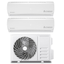 Dual split luftkonditionering 9000+12000 BTU med inverter och WiFi Aero Kampanj
