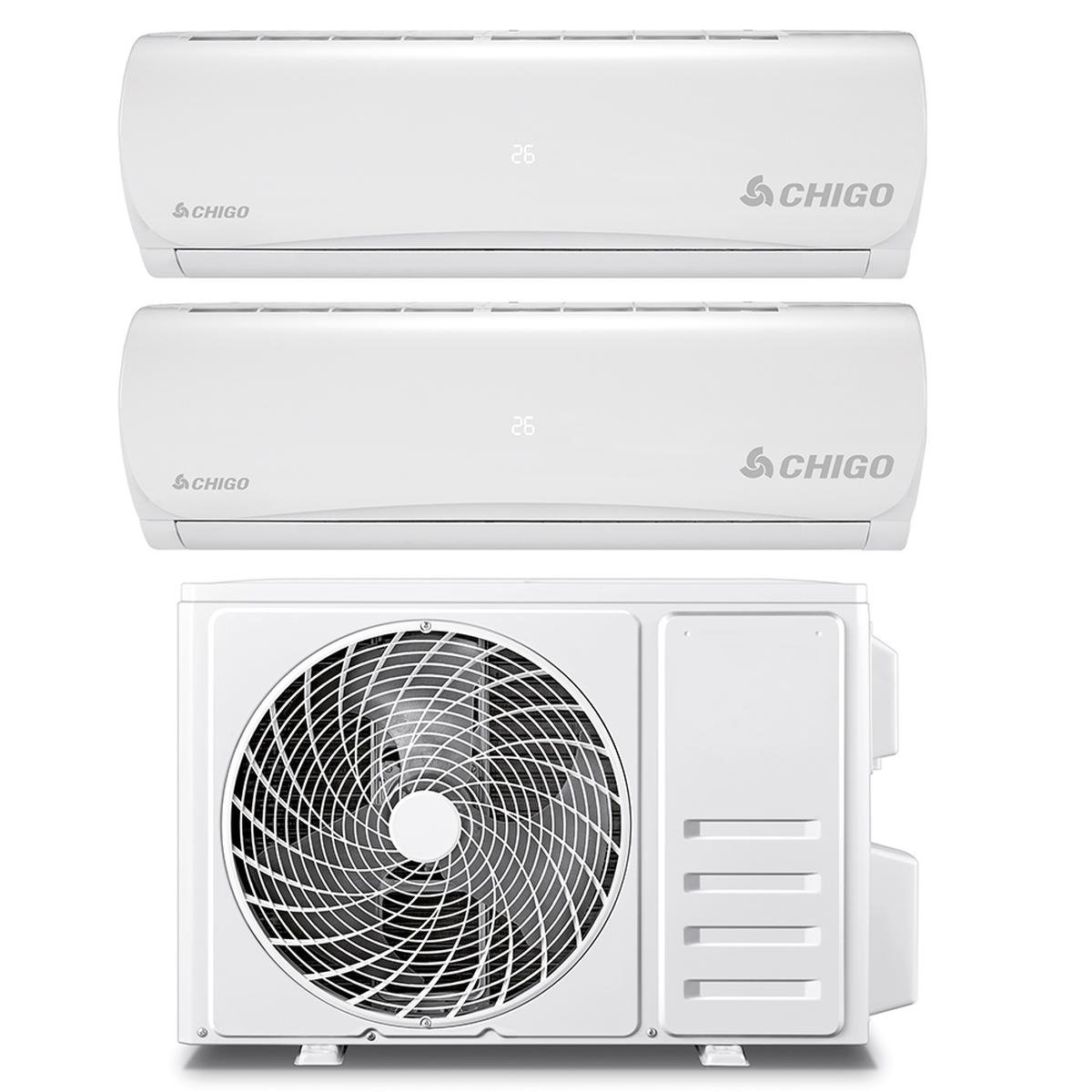 Dual split luftkonditionering 9000+12000 BTU med inverter och WiFi Aero Kampanj Dual split luftkonditionering 9000+12000 BTU med inverter och WiFi Aero Kampanj