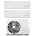 Dual split luftkonditionering 9000+12000 BTU med inverter och WiFi Aero Kampanj