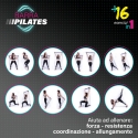 Multifunktionell pilates- och yogastång med elastiska band Tera Rea
