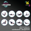 Multifunktionell pilates- och yogastång med elastiska band Tera Rabatter