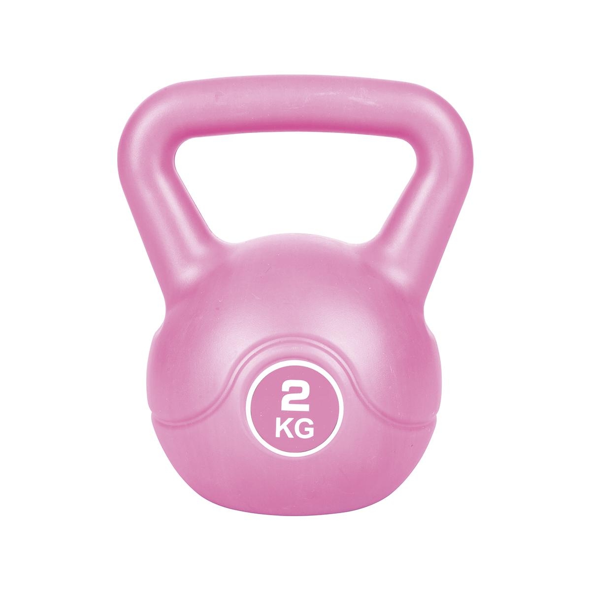 Kettlebell 2Kg med halkfritt grepp för fitnessövningar Tibor