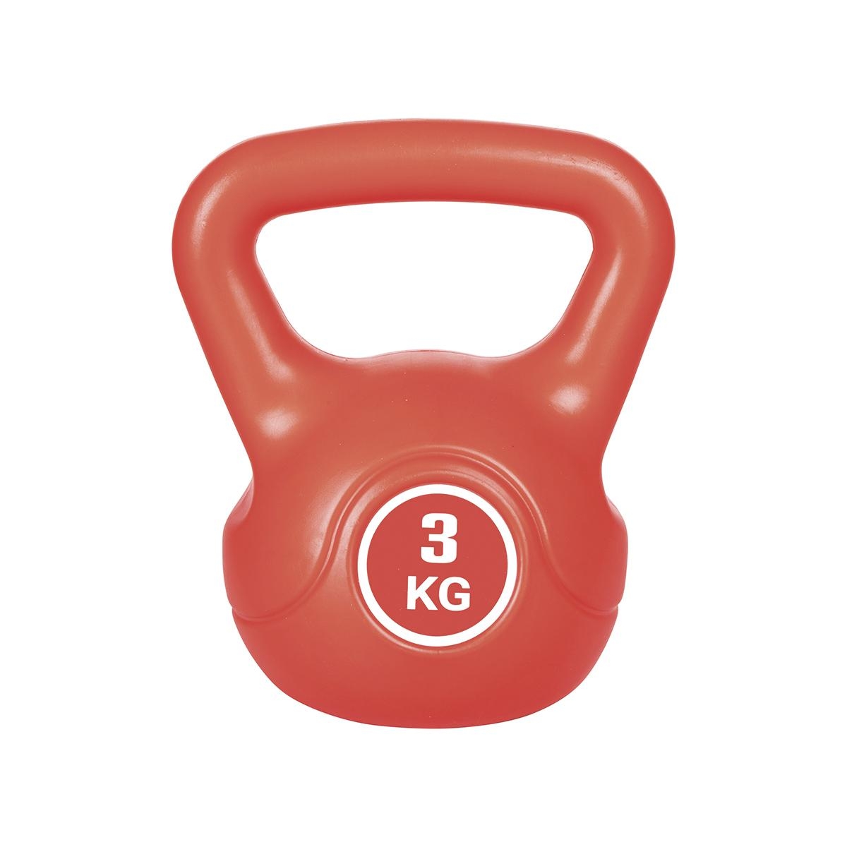 Kettlebell 3 kg halkfri för muskelstärkande övningar Makro
