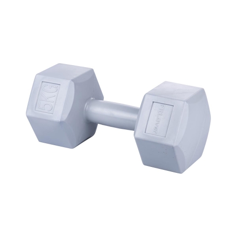 Esagonala hantlar 5 kg, anti-roll för gym Dynaro Kampanj