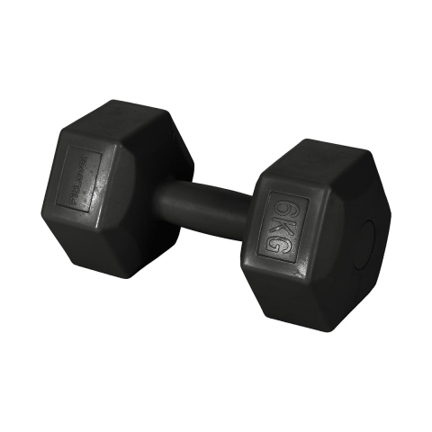 Hantel 6 kg med hexdesign och anti-rull Pumax Kampanj