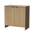 Träskåp för vardagsrum, kök eller kontor med 2 dörrar 80x40x72 cm Yuva Kampanj