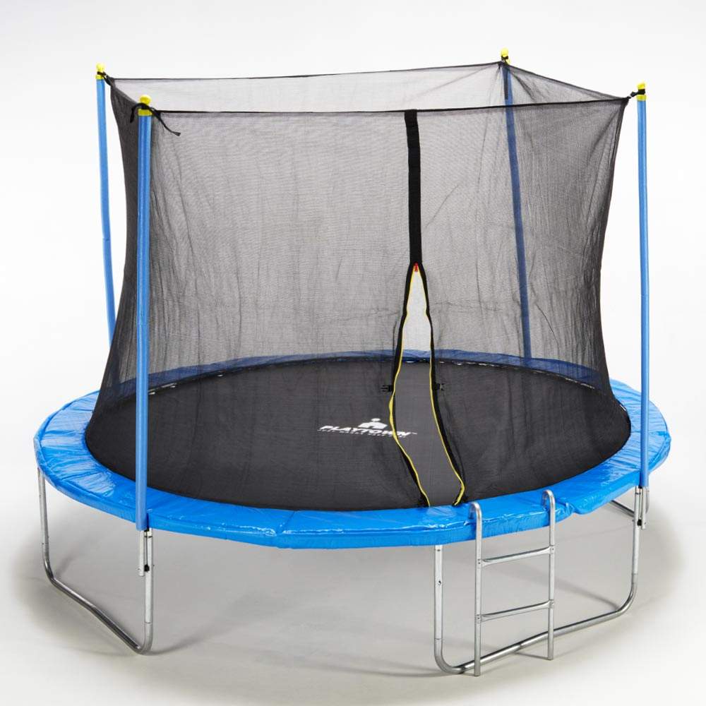 Studsmatta vuxna barn 427cm med skyddsnät Kangaroo XXL