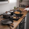 Kastrullset 7 delar non-stick träeffekt handtag Dakota Försäljning