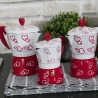 Traditionell mokabryggare 1 kopp i dekorerad aluminium Cuore Erbjudande