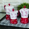 Traditionell mokabryggare 1 kopp i dekorerad aluminium Cuore Rea