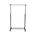 Metallklädhängare med hjul, 2 skoryggar 88x42,5cm Zulea Rea